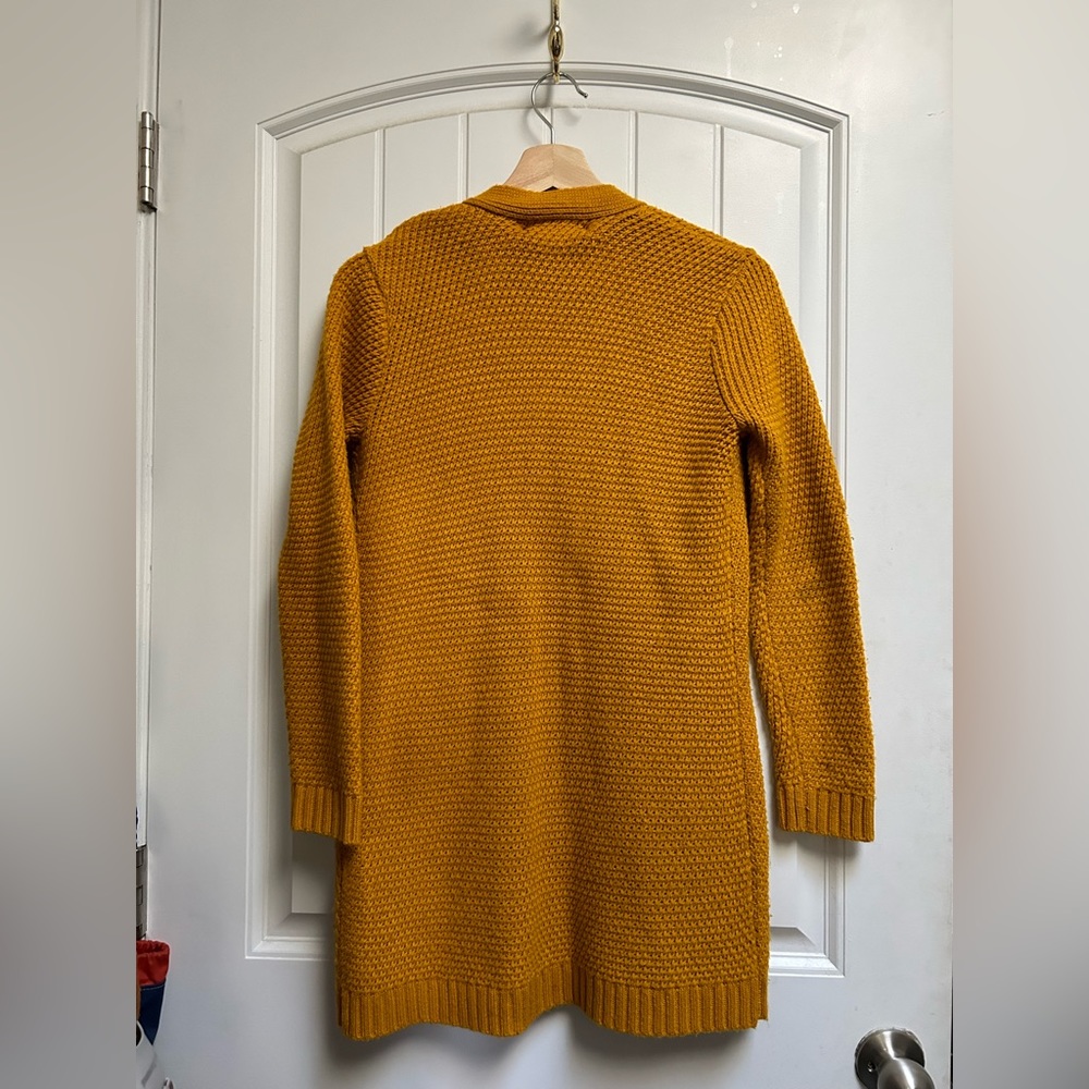 Forever 21 Crochet Cardigan in Mustard Yellow - Picture 3 of 5